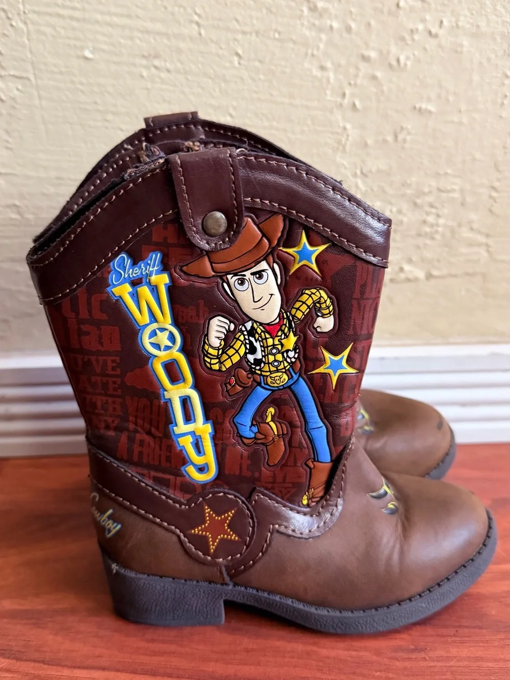 Disney Woody Brown and Blue Kids' Cowboy Boots